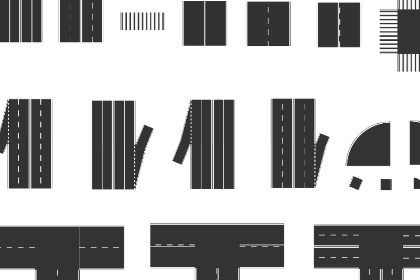 2D TOP-DOWN MODULAR ROAD