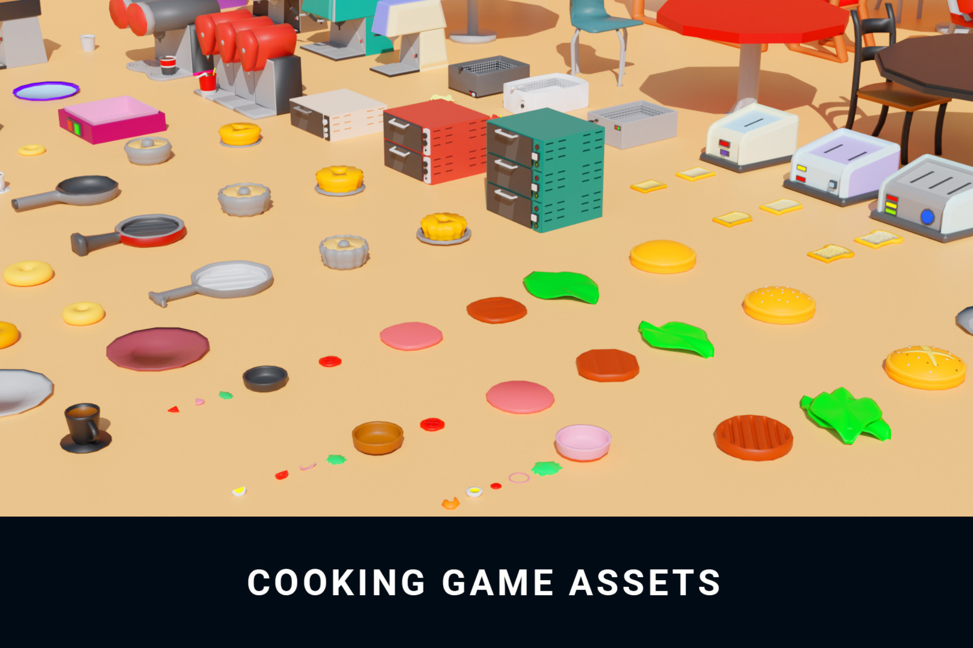 3D FOOD & COOKING PACK (LOWPOLY) | 3D Food | Unity Asset Store