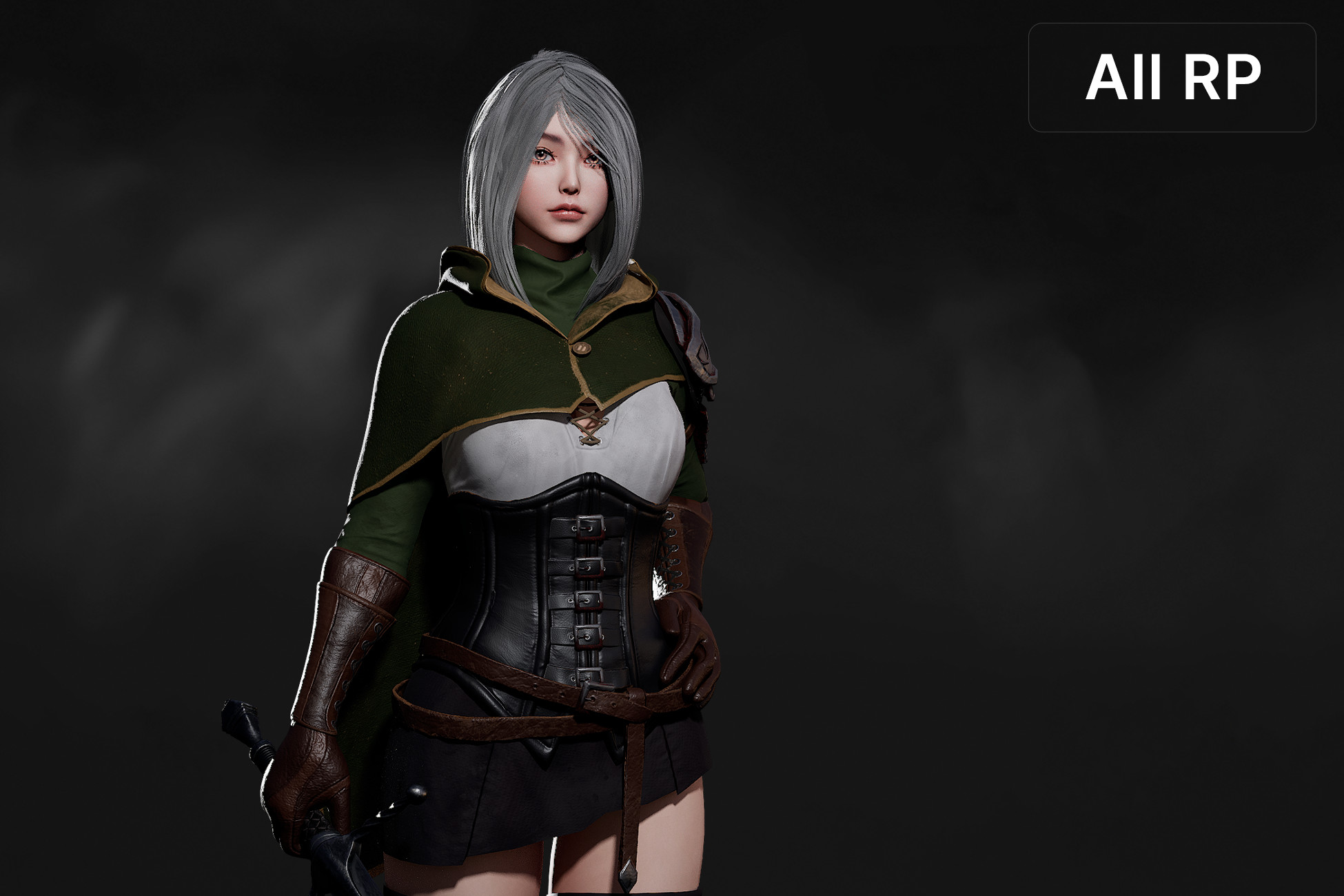 Swordsman Girl - RPG Dark Fantasy Modular Female