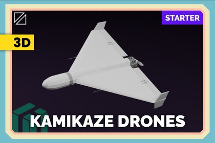 Kamikaze Drones - PolyPack Starter - Low Poly Asset