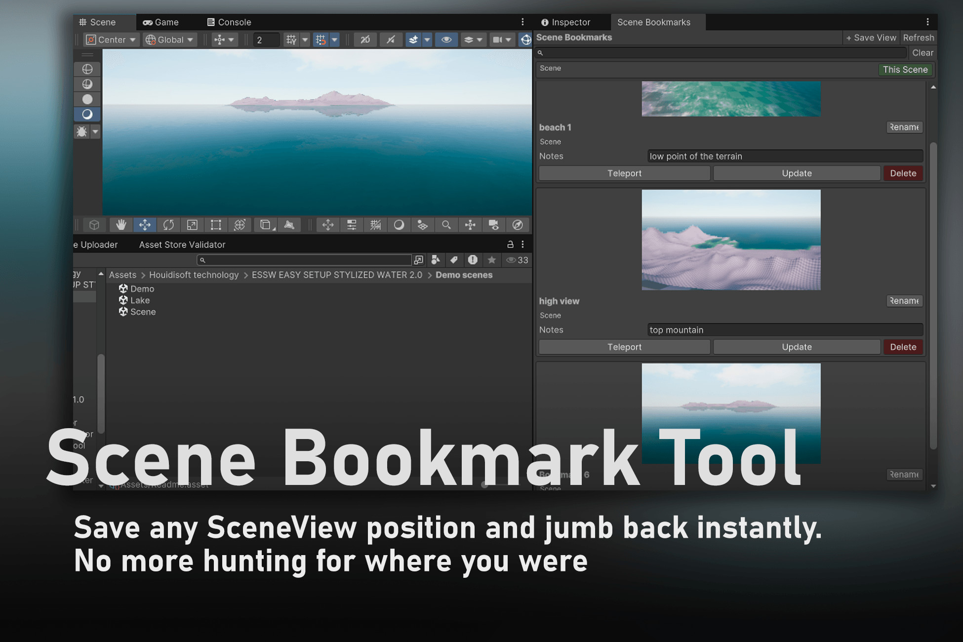 Scene Bookmark Tool | Utilities Tools | Unity Asset Store