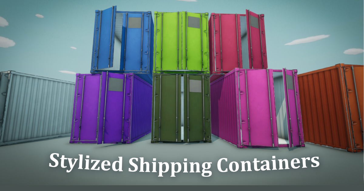 Stylized Shipping Container | 3D Industrial | Unity Asset Store