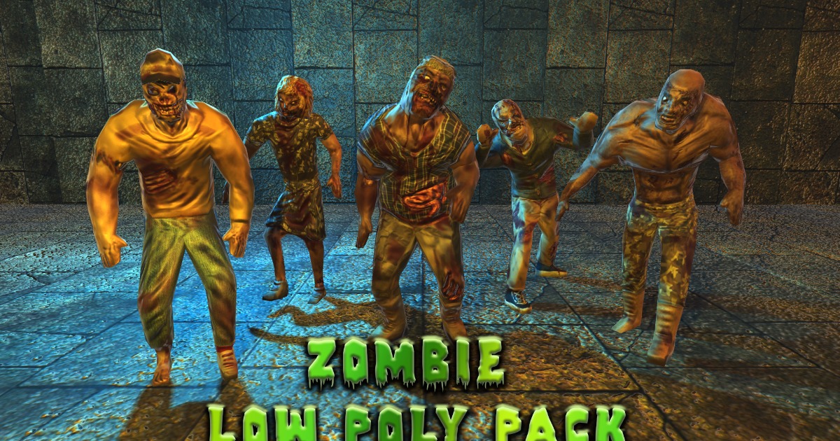Zombie Low poly Pack | 3D Characters | Unity Asset Store