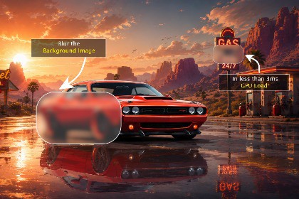 UI Background Image & 3D Blur for URP