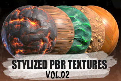Stylized PBR Materials Vol.02