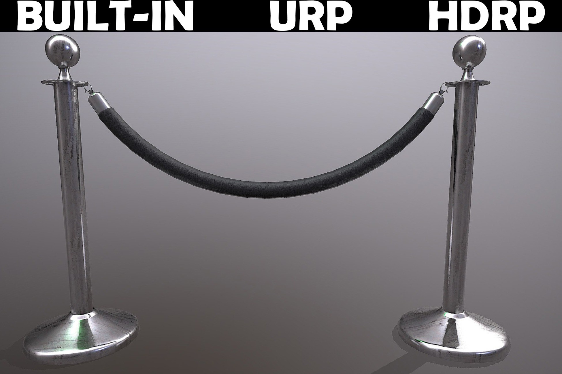 Modular Crowd Control Posts – Queue Management System | 3D Props ...