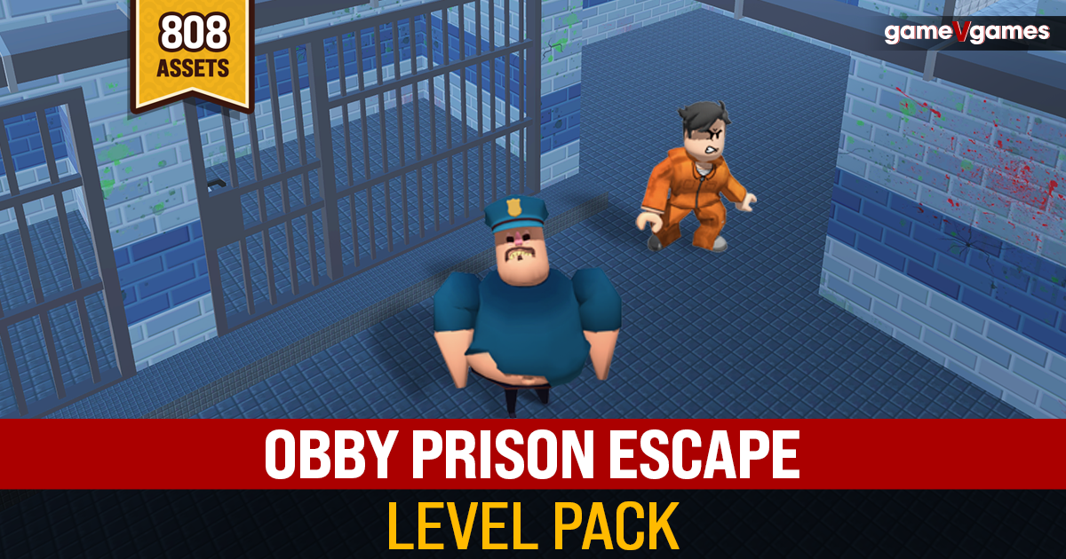 Obby Prison Escape Game Level Pack | 3D Environments | Unity Asset Store