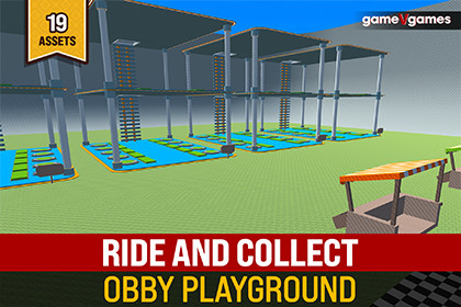 Ride & Collect Obby Playground