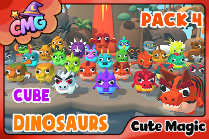 Cute Magic – Cube Dinosaurs Pack 4