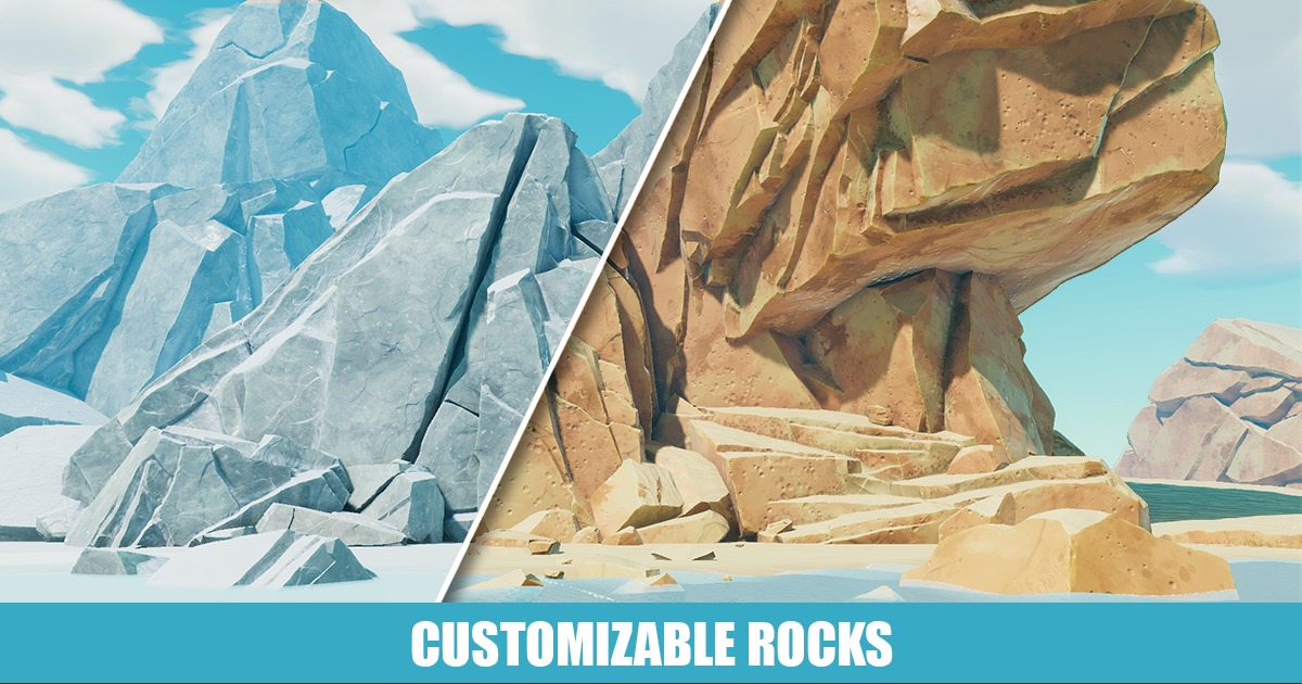 Customizable Rocks & Cliffs | 3D Environments | Unity Asset Store