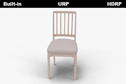Light Wooden Chair – Game Ready 3D Furniture Model