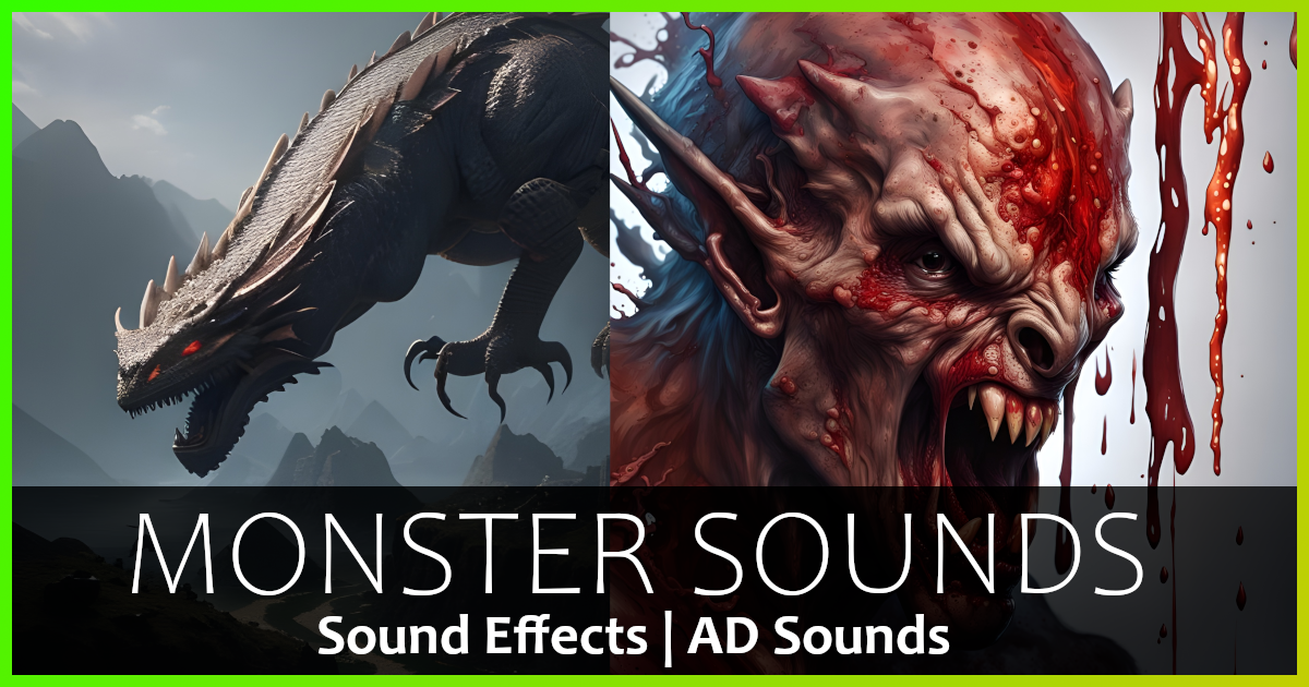 Monster Script Sound Monster Sounds - Sound Effects | 음향 효과음 | Unity Asset Store