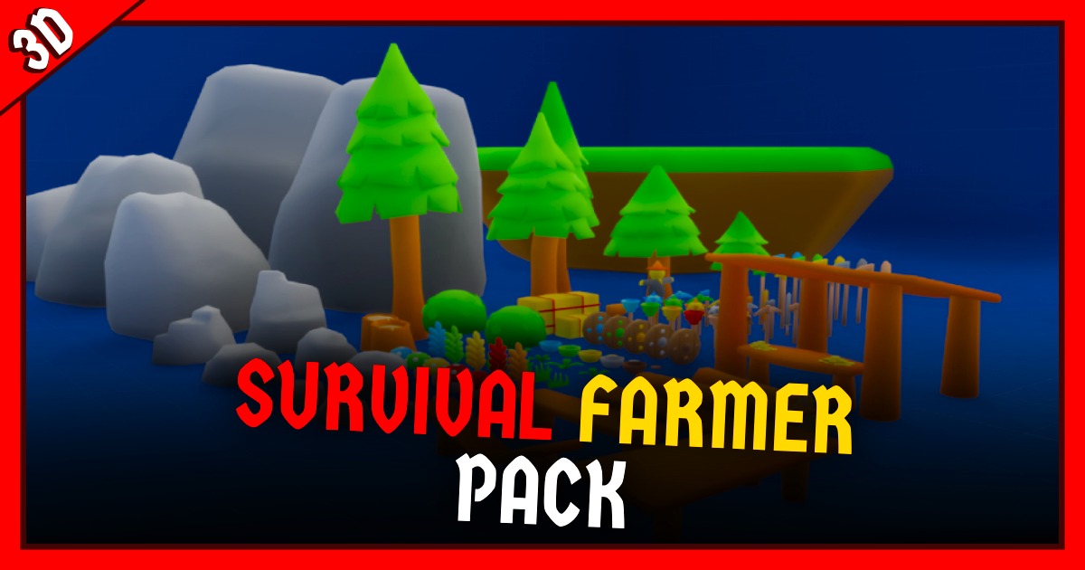 Hyper Casual Farmer & Survival Package | 3D Props | Unity Asset Store