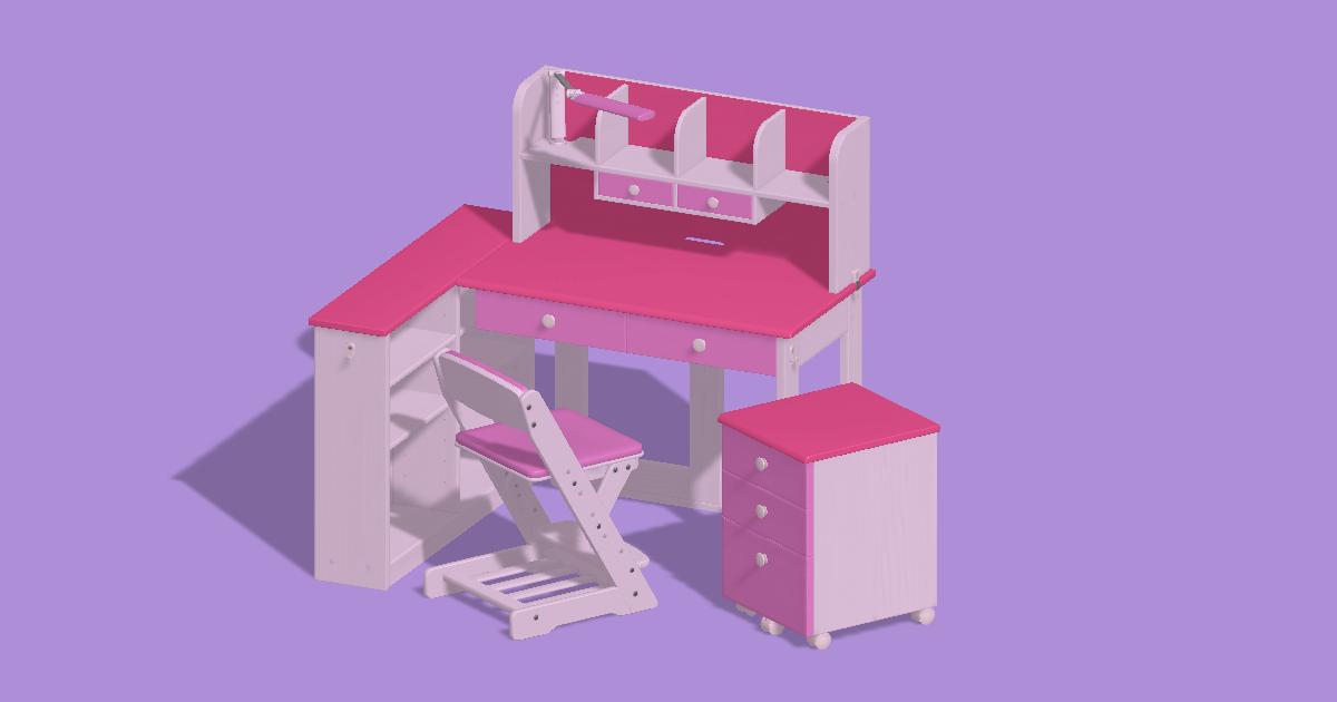 JapaneseStudentDesk | 3D Furniture | Unity Asset Store