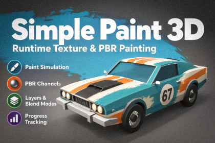 Simple Paint 3D - Runtime Texture & PBR Painting