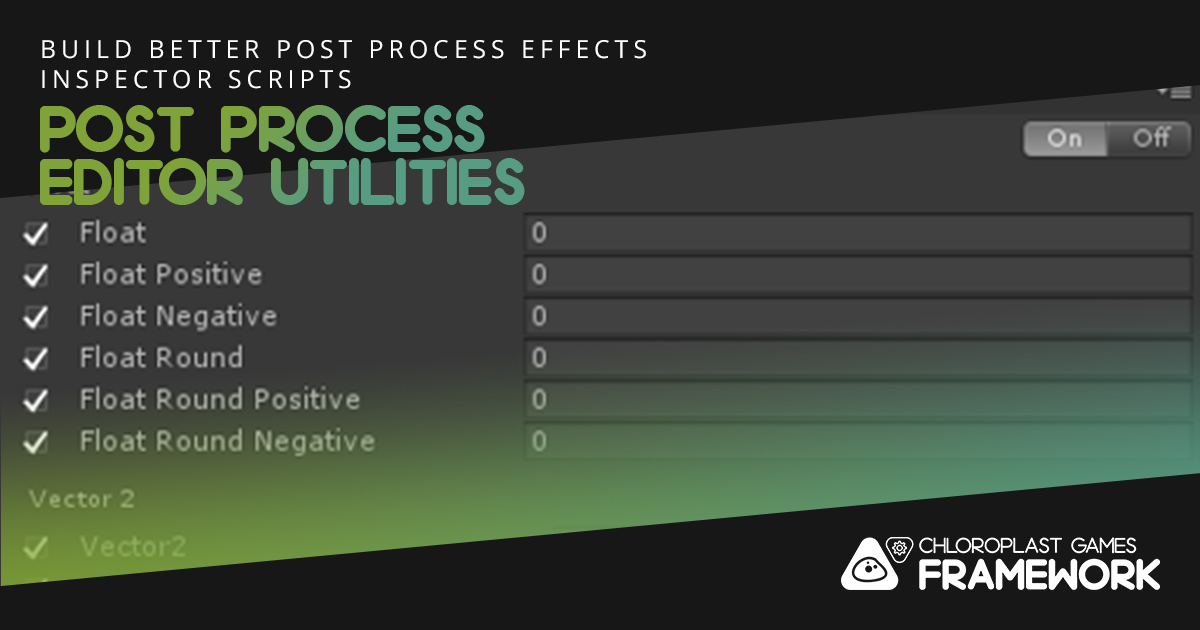 Using Unity Engine. Post Process Script Post Process Editor Utilities - Custom Post Process Inspector Builder ...