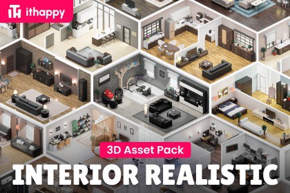 Interior Realistic - Low Poly 3D Models Pack