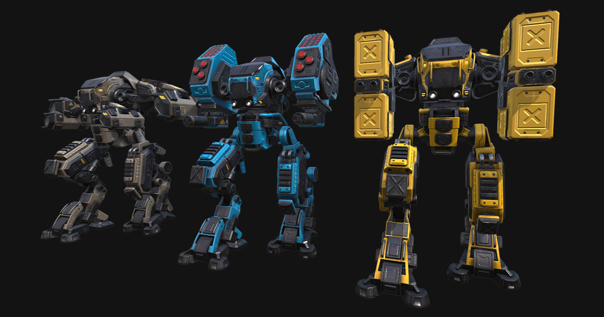 PBR Modular Mechs v3 | 3D Robots | Unity Asset Store
