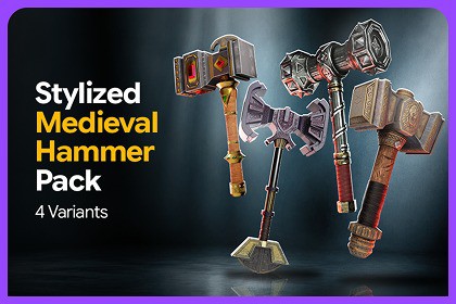 Stylized Medieval Hammer Pack