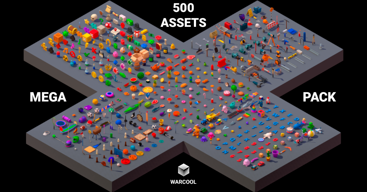 Low-Poly Mega Pack | 3D Props | Unity Asset Store