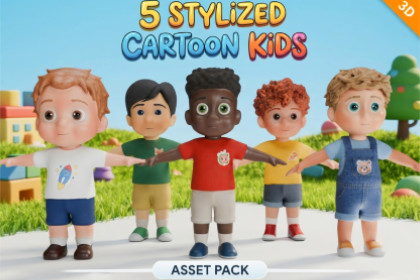 Stylized Chibi Kids Pack - Volume 1