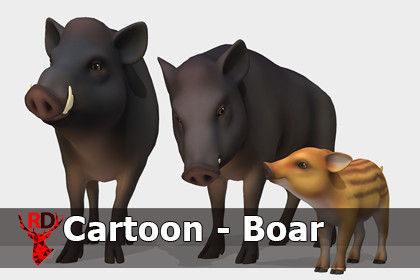 Cartoon - Boar