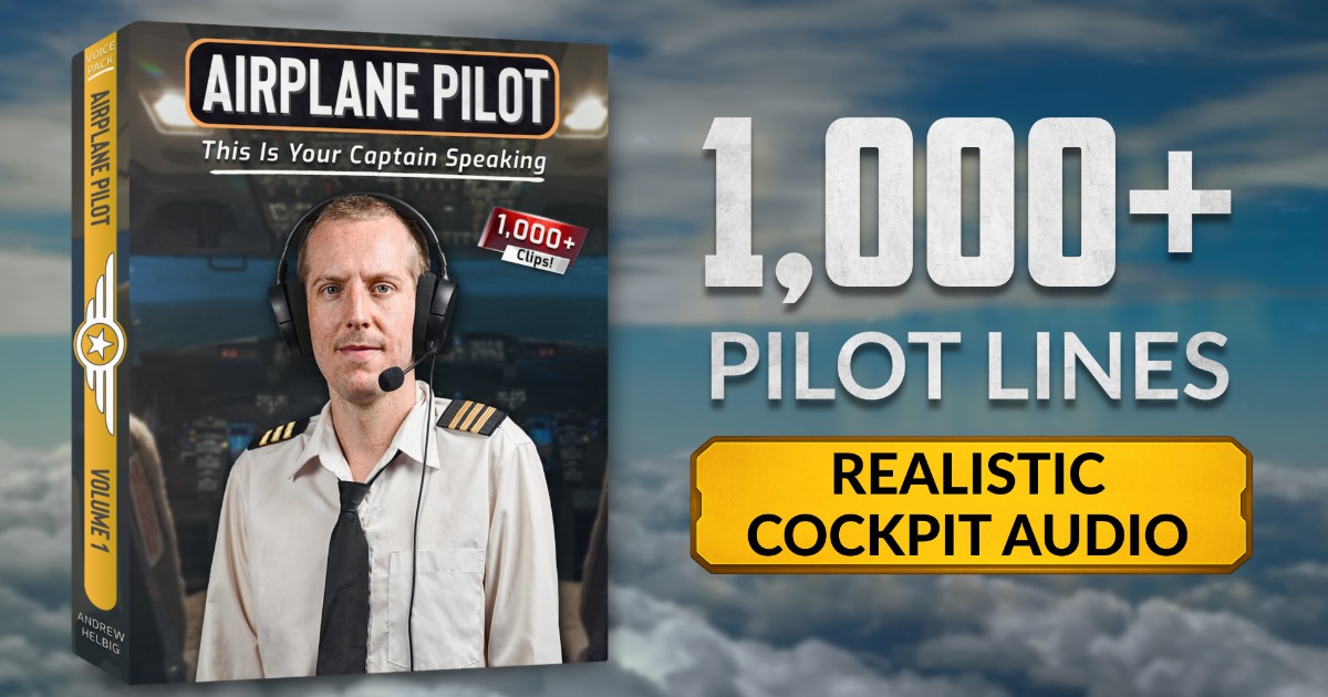 Airplane Pilot — This Is Your Captain Speaking (Voice Pack) | Voices ...