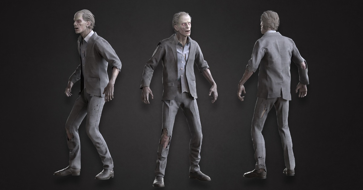 Zombie Classic Suit Bundle | 3D Humanoids | Unity Asset Store