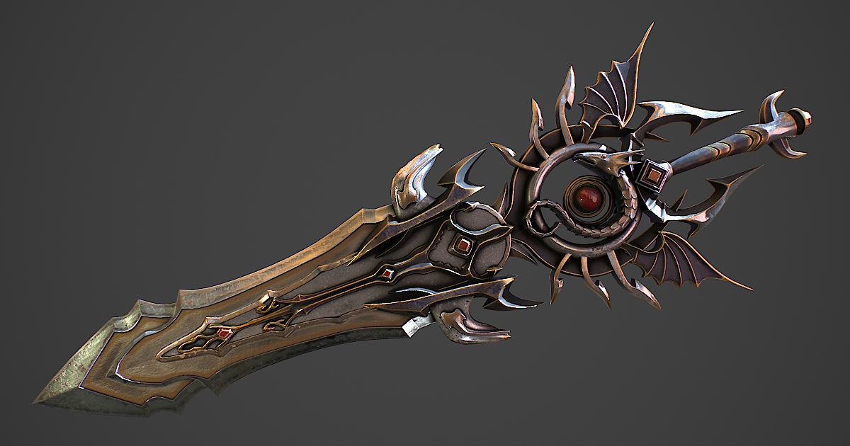 Fantasy sword 11 3D model | 3D Weapons | Unity Asset Store