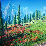 Stylized Cypress Valley