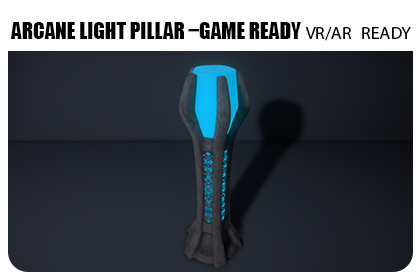 Arcane Light Pillar – Game Ready