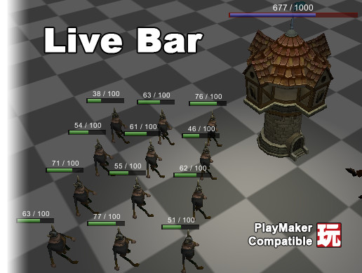 Bar Asset Unity Live Bar | GUI Tools | Unity Asset Store