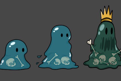 2D Slimes & Animations