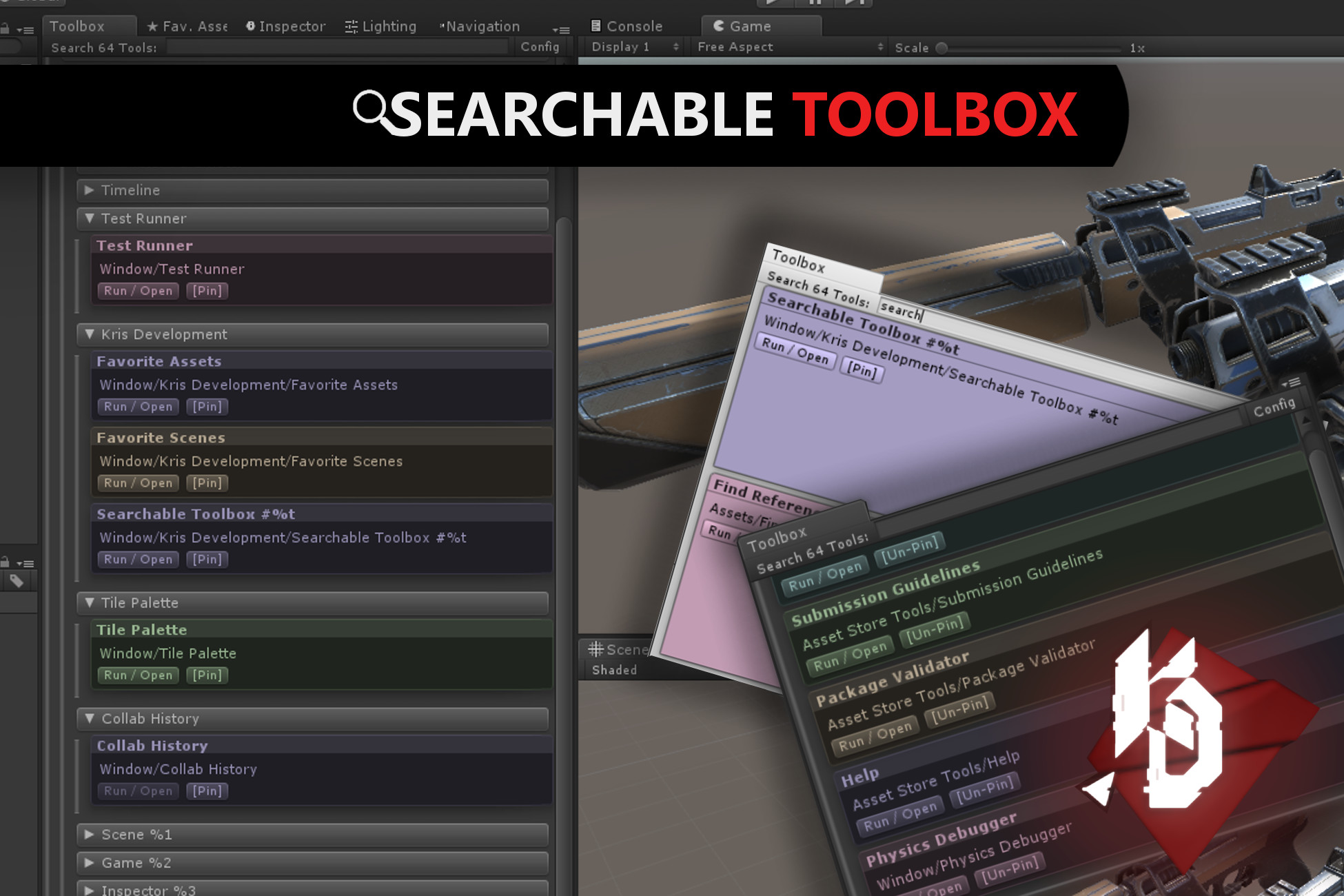 Searchable Toolbox | Utilities Tools | Unity Asset Store