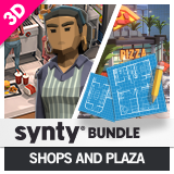Bundle – POLYGON Shops Pack and Shopping Plaza Map