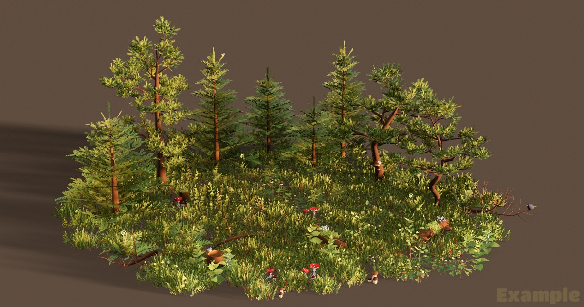 Unity Forest Asset Stylized Forest Asset Kit | 3D Plants | Unity Asset Store