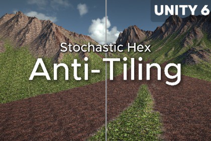 Stochastic Hex Anti-Tiling : Terrain & Mesh