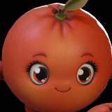Chibi Fruit Orange Two