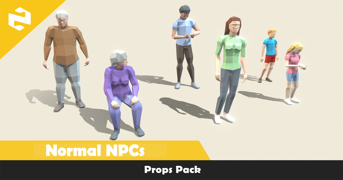 Props Pack - Normal NPCs | 3D Humanoids | Unity Asset Store
