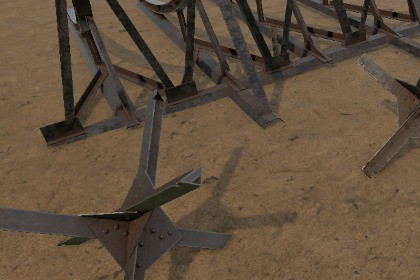 Hedgehogs : WW2 Anti-Tank Czech Hedgehog