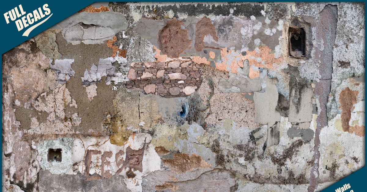 Burnt and Destroyed Wall Decals Pack Vol. 9 | 2D テクスチャ＆マテリアル | Unity ...