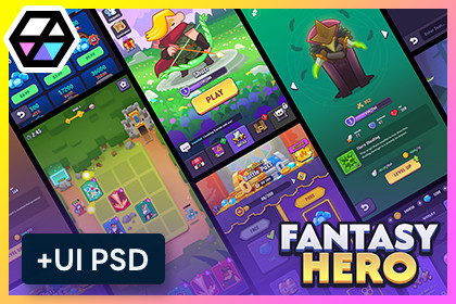 GUI Pro - Fantasy Hero(+PSD)