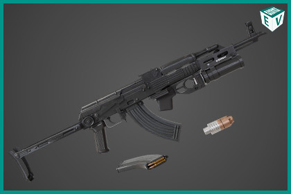 AKMS Light Machine Gun 10 Metal URP HDRP Textures