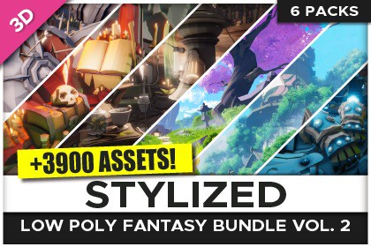STYLIZED Low Poly Fantasy Bundle Vol. 2