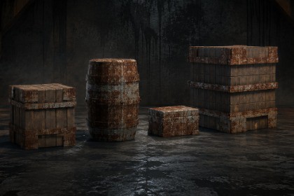 Sci-Fi Crates and Containers Pack