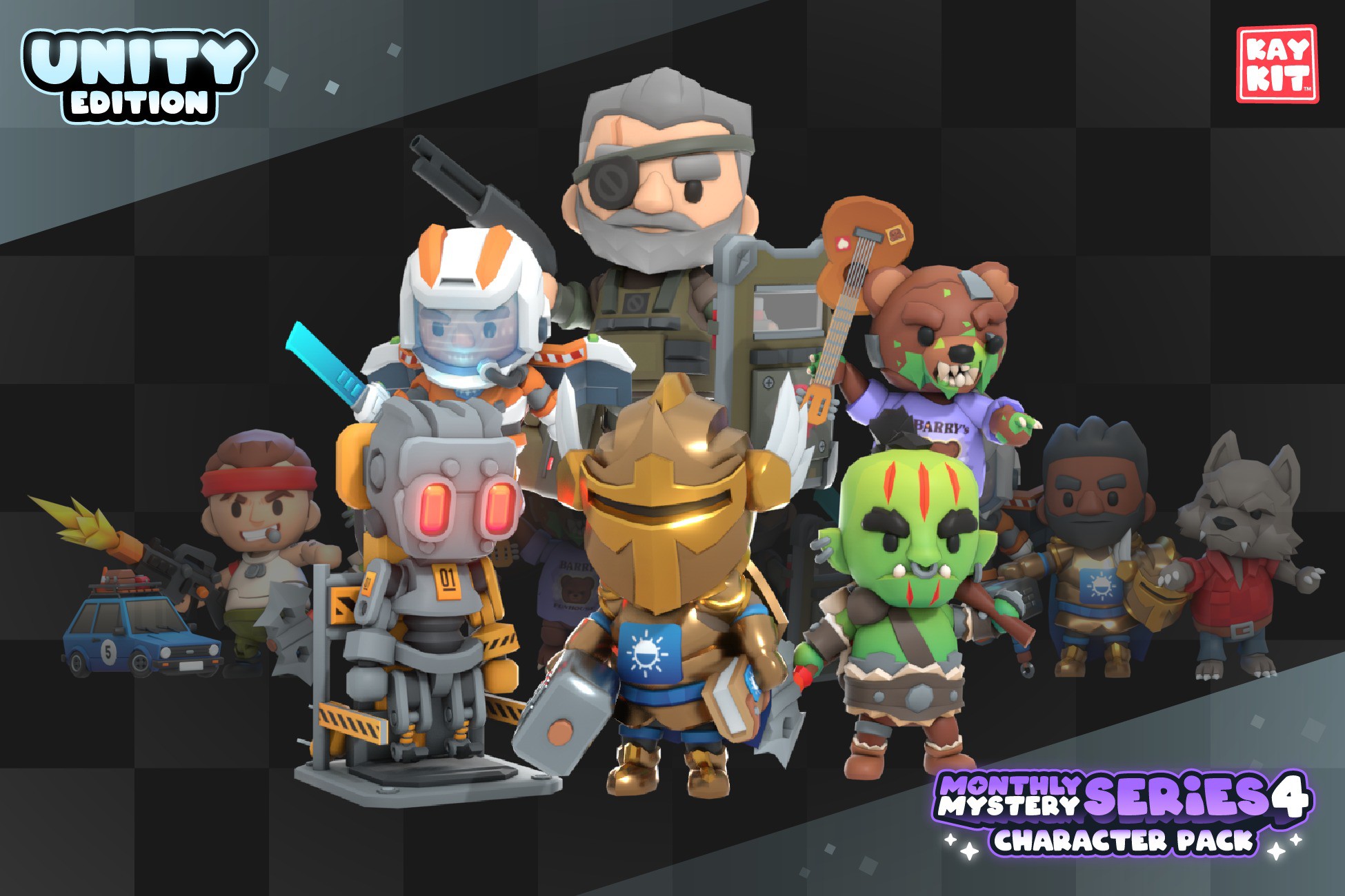 KayKit - Mystery Series 4 (for Unity) | 3D キャラクター | Unity Asset Store