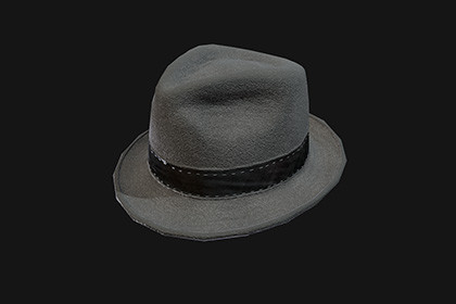 Western Felt Hat 3D Model Game Ready