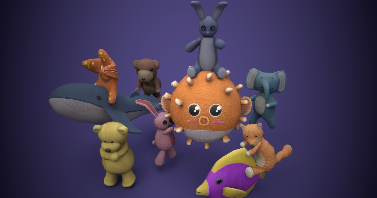 Set_of_Soft_Toys | 3D Props | Unity Asset Store