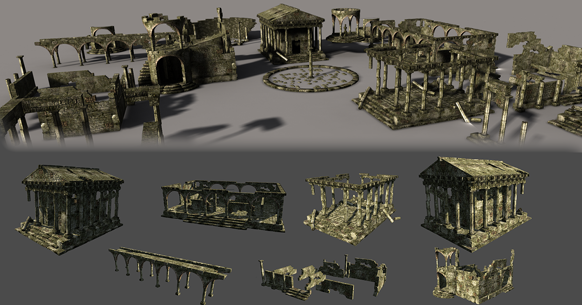 Ruins Ancient City | 3D Historic | Unity Asset Store