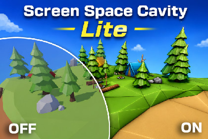 Cavitoon - Toon Cavity, Screen Space Curvature & Contours Shader Lite